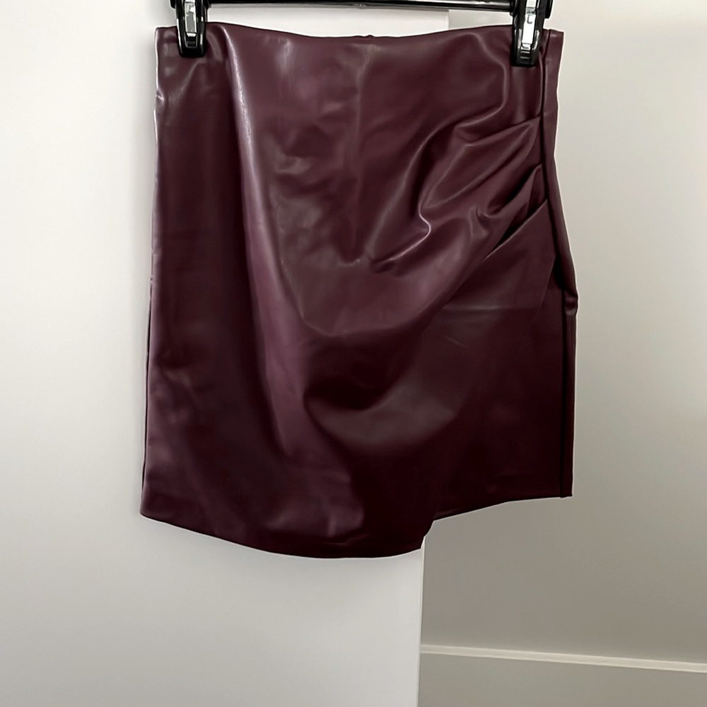 Vegan Leather mini skirt